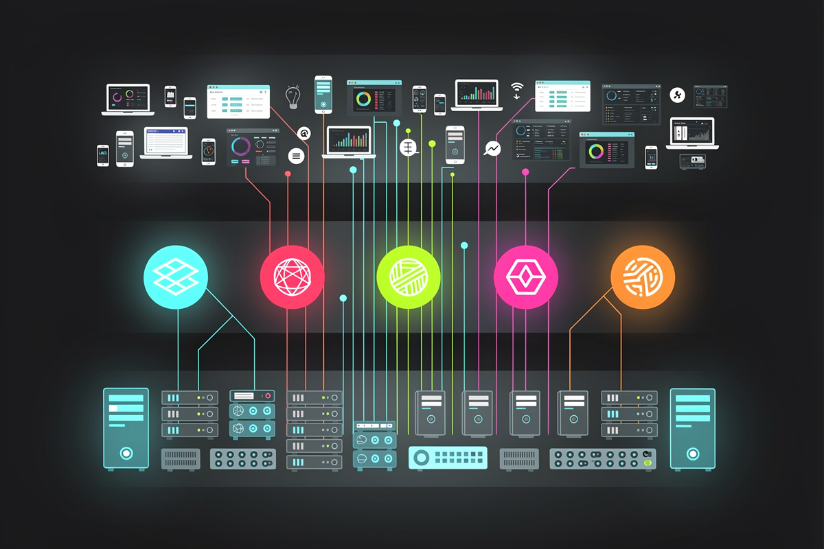 인프라·모델·서비스 3단 레이어로 구성된 다이어그램을 통해 클라우드, 대형 AI 모델, 애플리케이션이 번들링된 AI 빅테크 플랫폼 스택을 설명하는 인포그래픽.